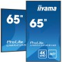 iiyama LH6541UHS-B1AG visualizzatore di messaggi 163,8 cm (64.5") LCD 500 cd/m² 4K Ultra HD Nero 24/7
