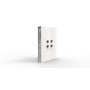 Empire Media HS.QUADROMIC set di altoparlanti 140 W Universale Bianco 2.0 canali