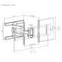 Equip Staffa di montaggio per TV a movimento completo da 43” a 100” (650348)