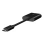 USB-C AUDIO + CHARGE ADAPTER (F7U081BTBLK)