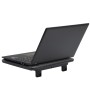 Rivacase 5555 base di raffreddamento per laptop 39,6 cm (15.6") Nero (5555SILVER)