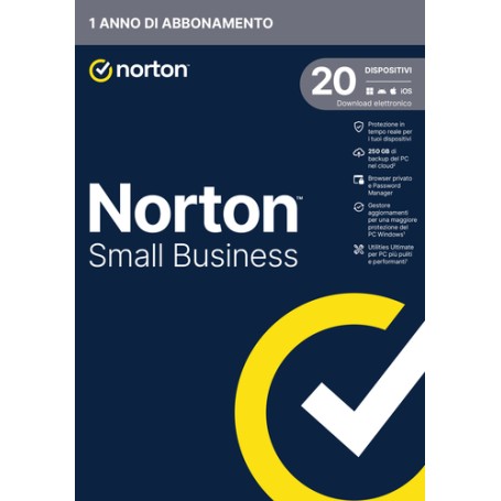 NORTON SMALL BUSINESS - 250GB IT 1 USER 20 DEVICE 12 Mesi BOX (21454845)