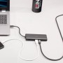 Lindy 43358 replicatore di porte e docking station per laptop Cablato USB 3.2 Gen 1 (3.1 Gen 1) Type-C Nero