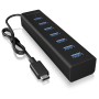 ICY BOX IB-HUB1700-C3 hub di interfaccia USB 3.2 Gen 1 (3.1 Gen 1) Type-C 5000 Mbit/s Nero (IB-HUB1700-C3) (60257)