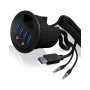 ICY BOX IB-HUB1403A USB 3.2 Gen 1 (3.1 Gen 1) Type-A 5000 Mbit/s Nero (60303)