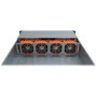 Inter-Tech 2U-20255 Supporto Nero, Acciaio inossidabile (88887105)