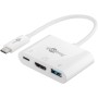 Goobay 62104 hub di interfaccia USB 3.2 Gen 1 (3.1 Gen 1) Type-C 5000 Mbit/s Bianco (62104)