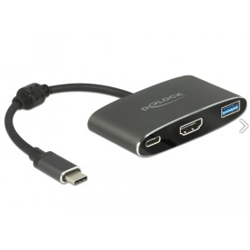 DeLOCK 62991 adattatore grafico USB 3840 x 2160 Pixel Grigio (62991)