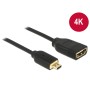 DeLOCK 0.2m, HDMI-A/HDMI Micro-D cavo HDMI 0,2 m HDMI tipo D (Micro) HDMI tipo A (Standard) Nero (65687)