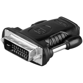 Goobay A 333 (HDMI 19pin F/DVI-D 24+1pin M) Nero (68482)