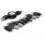 DeLOCK USB adapter kit 10 parts Nero (18612)