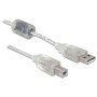 DeLOCK Cable USB 2.0 A-B - 0.5m cavo USB 0,5 m USB A USB B Grigio (82057)