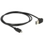 DeLOCK 1m, USB 2.0-A - USB 2.0 micro-B cavo USB USB A Micro-USB B Nero (83535)