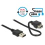 DeLOCK 2m 2xUSB2.0-A cavo USB USB 2.0 USB A Nero (83665)