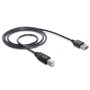 DeLOCK 1m USB 2.0 A - B m/m cavo USB USB A USB B Nero (83358)
