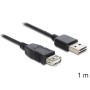 DeLOCK EASY-USB 2.0-A - USB 2.0-A, 1m cavo USB USB A Nero (83370)