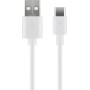 Goobay 59130 cavo USB 2 m USB 2.0 USB A USB C Bianco (59130)