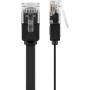 Goobay CAT6 U/UTP Flat 1m cavo di rete Nero U/UTP (UTP) (95380)