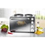 Rommelsbacher KM 3300 cucina Fornetto da appoggio Piastra sigillata Nero, Argento (KM 3300)