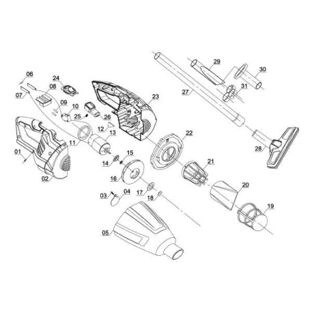 Einhell TE-VC 18 Li - Solo Nero, Rosso Senza sacchetto (2347120)