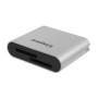 Kingston Technology Workflow SD Reader lettore di schede USB 3.2 Gen 1 (3.1 Gen 1) Nero, Argento (WFS-SD)