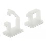 DeLOCK 60250 organizer per cavi Pavimento Supporto per cavo Bianco 10 pz (60250)