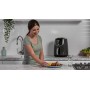 Heiluftfritteuse MAX AF160EU (grau, 1.750 Watt, Korb 5,2 Liter)