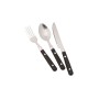 Besteckset Family, 12-teilig (schwarz, mit Tasche) (580034)