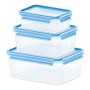 EMSA 508567 recipiente per cibo Rettangolare Scatola Trasparente 3 pz
