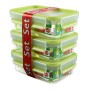 EMSA 508570 recipiente per cibo Rettangolare Scatola 0,55 L Trasparente 3 pz