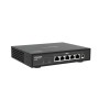 QNAP QSW-1105-5T switch di rete Non gestito Gigabit Ethernet (10/100/1000) Nero (QSW-1105-5T)