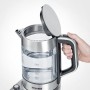 Teekocher Professional WK 3422 (edelstahl (gebrstet)/schwarz, 1,7 Liter)
