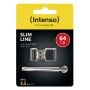 Intenso Slim Line unità flash USB 64 GB USB tipo A 3.2 Gen 1 (3.1 Gen 1) Nero (3532490)