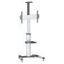 Manhattan 461245 supporto da tavolo per Tv a schermo piatto 177,8 cm (70") Nero, Argento (461245)