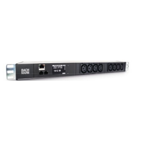 Bachmann BlueNet BN2000 unità di distribuzione dell'energia (PDU) 8 presa(e) AC Nero, Argento (329.3010)