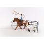 schleich Farm World Cowgirl Team Roping Fun (42577)