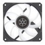 Silverstone Air Slimmer 120 Case per computer, Processore Raffreddatore d'aria 12 cm Nero, Trasparente 1 pz (SST-AS120B-ARGB)