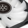 Silverstone Air Slimmer 120 Case per computer, Processore Raffreddatore d'aria 12 cm Nero, Trasparente 1 pz (SST-AS120B-ARGB)