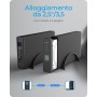 ICY BOX IB-382H-C31 Box esterno HDD/SSD Nero 2.5/3.5" (60087)