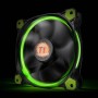 Thermaltake Riing 14 Case per computer Ventilatore 14 cm Nero, Verde (CL-F039-PL14GR-A)