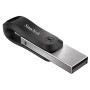 SanDisk iXpand unità flash USB 64 GB USB Type-A / Lightning 3.2 Gen 2 (3.1 Gen 2) Nero, Argento (SDIX60N-064G-GN6NN)