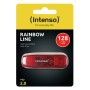 Intenso Rainbow Line unità flash USB 128 GB USB tipo A 2.0 Rosso, Trasparente (3502491)