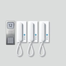 Siedle SET CA 812-3 E/W Acciaio inox, Bianco (210008740-00)