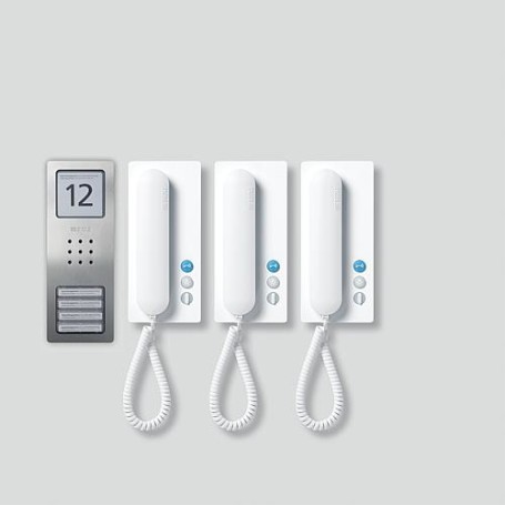 Siedle SET CA 812-3 E/W Acciaio inox, Bianco (210008740-00)