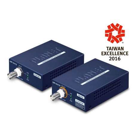 PLANET LRP-101C-KIT moltiplicatore di rete Ricevitore e trasmettitore di rete Blu 10, 100 Mbit/s (LRP-101C-KIT)