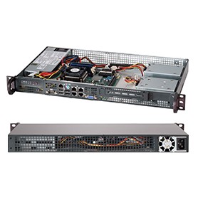 Supermicro CSE-505-203B sistema barebone per server Rack (1U) (CSE-505-203B)