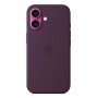 Silikon Case mit MagSafe (pflaume, iPhone 16) (MYY43ZM/A)