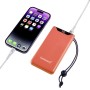 Powerbank F10000 Orange (orange, 10.000 mAh, PD 3.0, Quick Charge 3.0) (7332038)