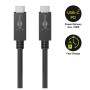 USB 3.2 Gen 2 Kabel, USB-C Stecker  USB-C Stecker (schwarz, 1 Meter, PD, Laden mit bis zu 100 Watt) (49254)