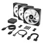 iCUE LINK QX120 RGB 120-mm-PWM-Lfter (schwarz, Starter-Kit) (CO-9051002-WW)